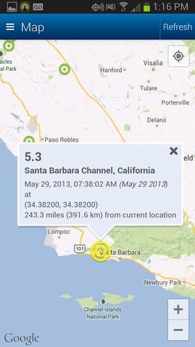 Earthquake Map and Alerts