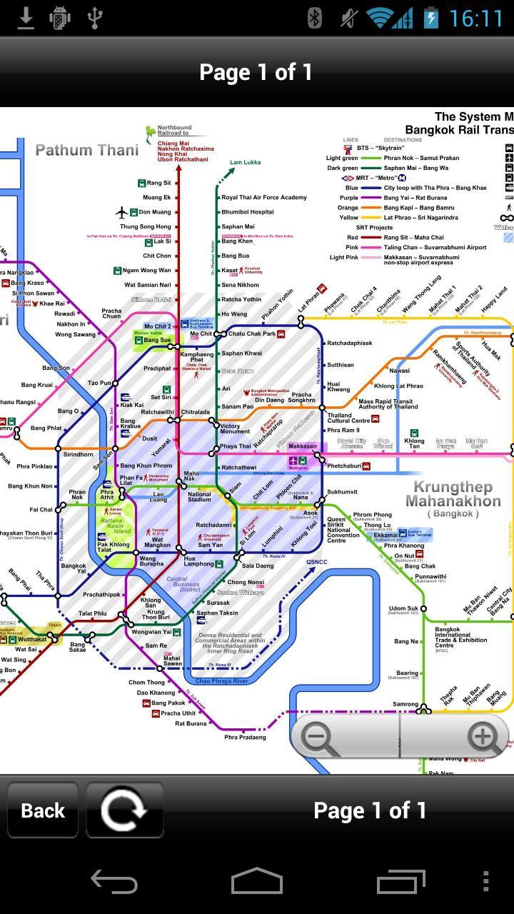 Bangkok Transport Map - Free