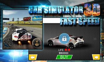 3D Car Simulator: Fast Speed