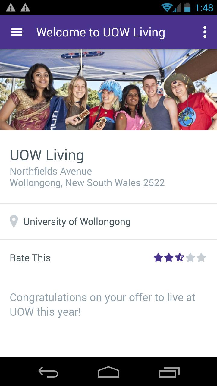 UOW Living App