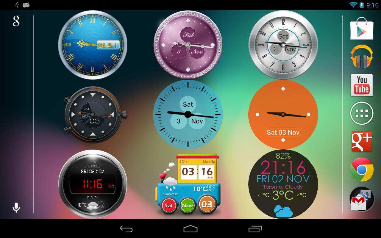 Beautiful Clock Widgets