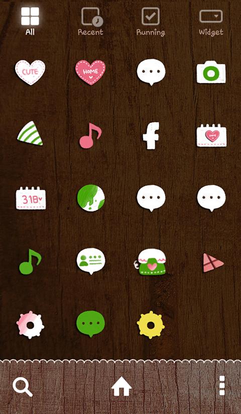 flower rabbit dodol theme