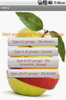 Diet according to blood group