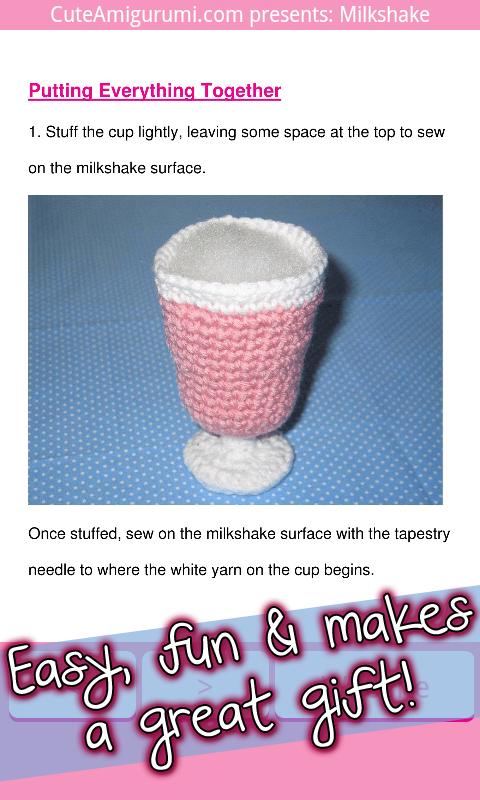 Milkshake Amigurumi Pattern