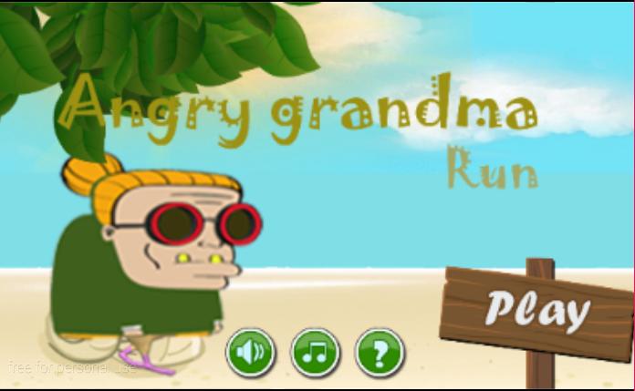 Angry Grandma Run-Running Game