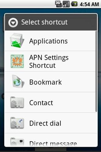 APN Settings Shortcut