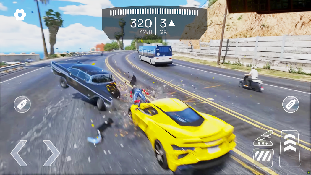 Highway Car Crash Simulator