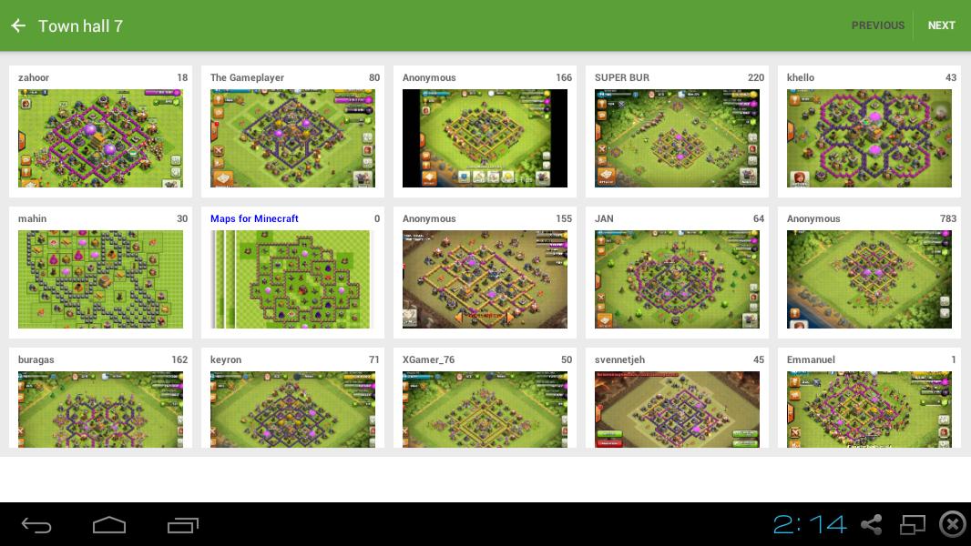 Bases for Clash of Clans 2016