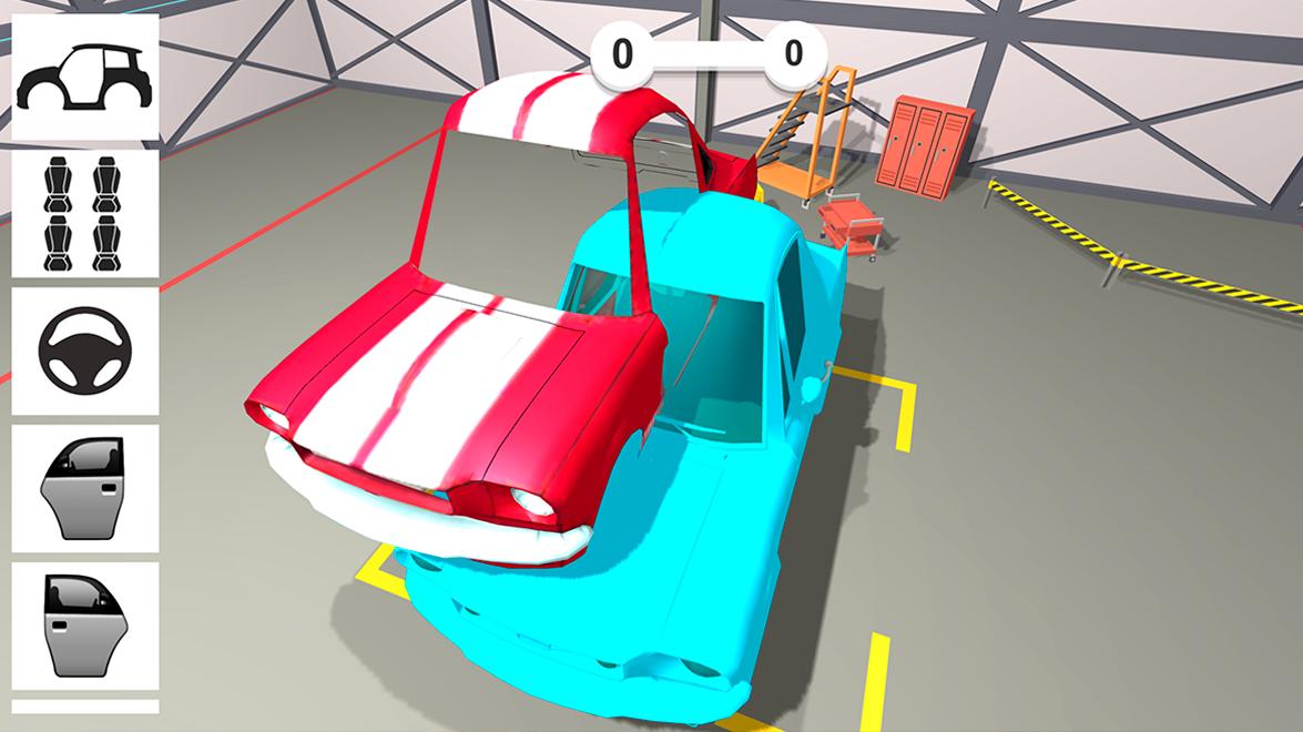 Animated puzzles cars