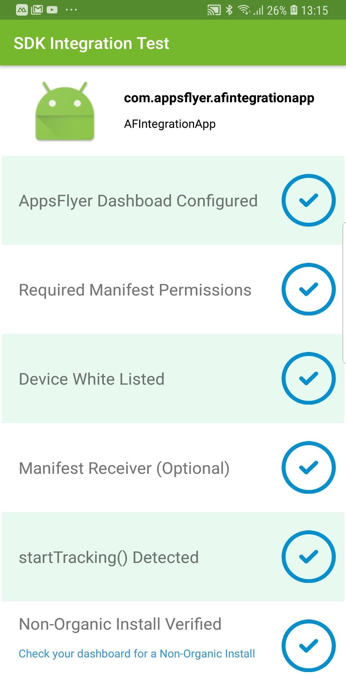 AppsFlyer SDK Integration Test