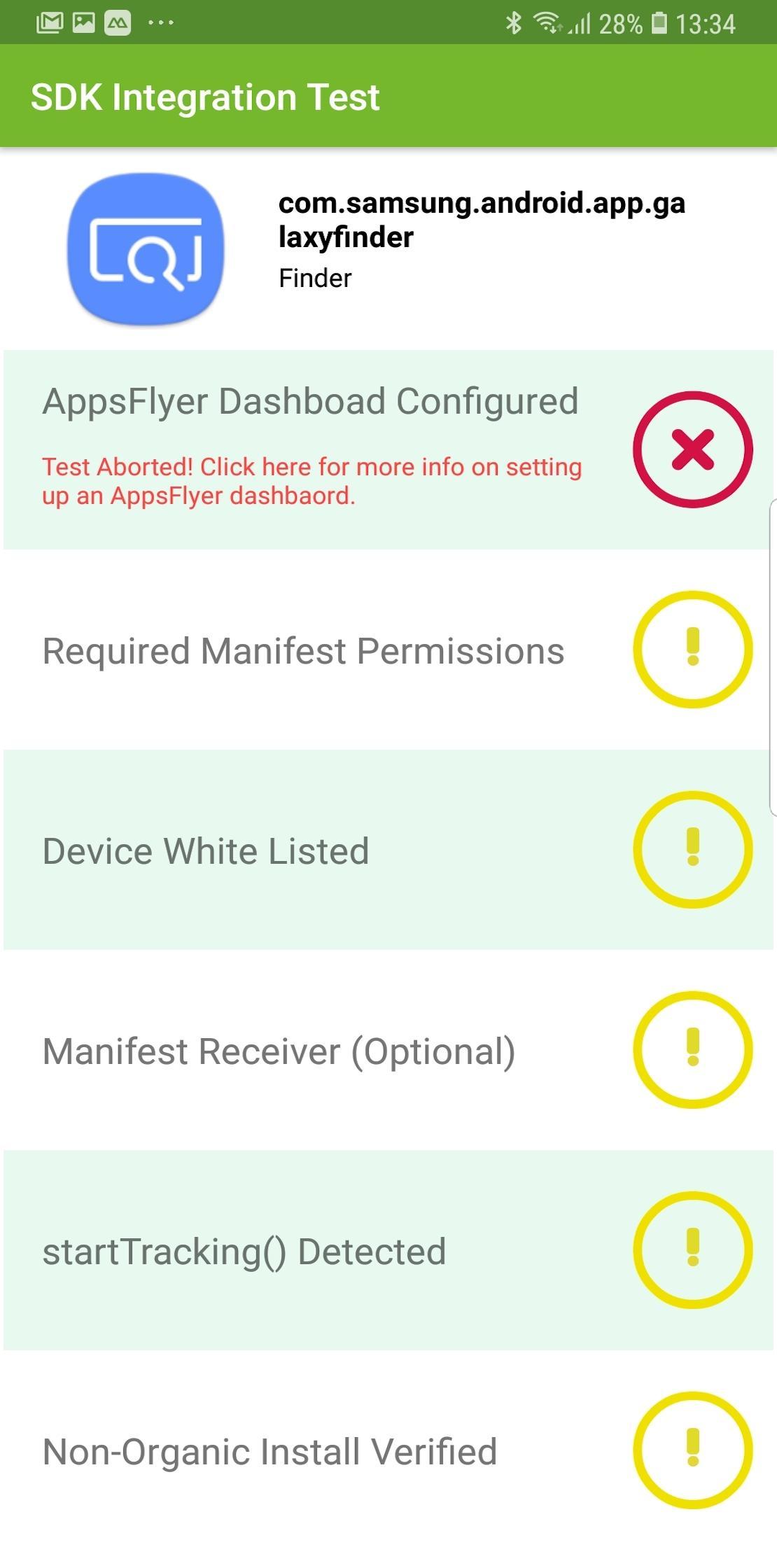 AppsFlyer SDK Integration Test