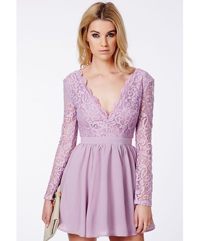 Lace Dress With Sleeve