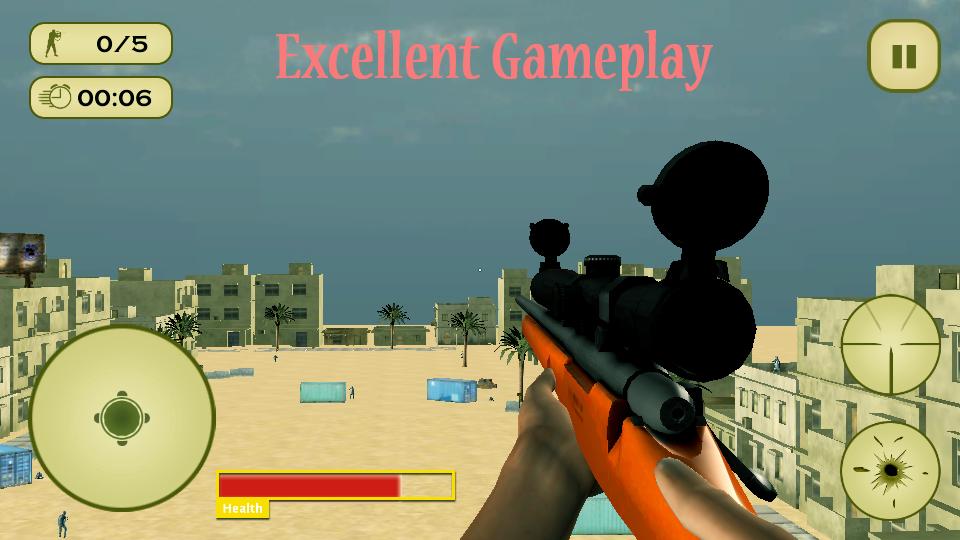 Desert Sniper Shooting 3D