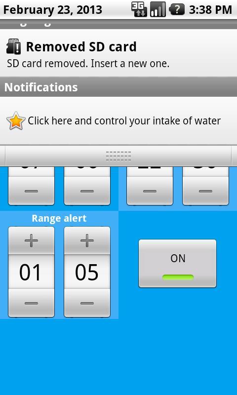 Drink Water Alarm