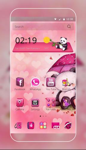 Pink Love Bear Theme