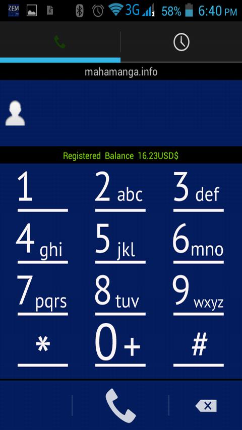 Zemplus Mobile Dialer