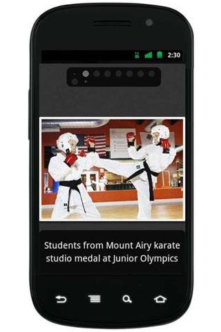 Sample of Karate Dojo App