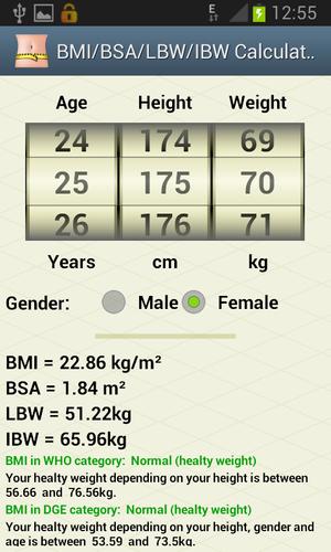 BMI/BSA/LBW/IBW-Healthy Weight