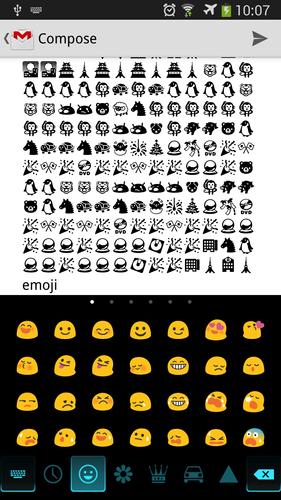 Neon Emoji Keyboard Emoticons