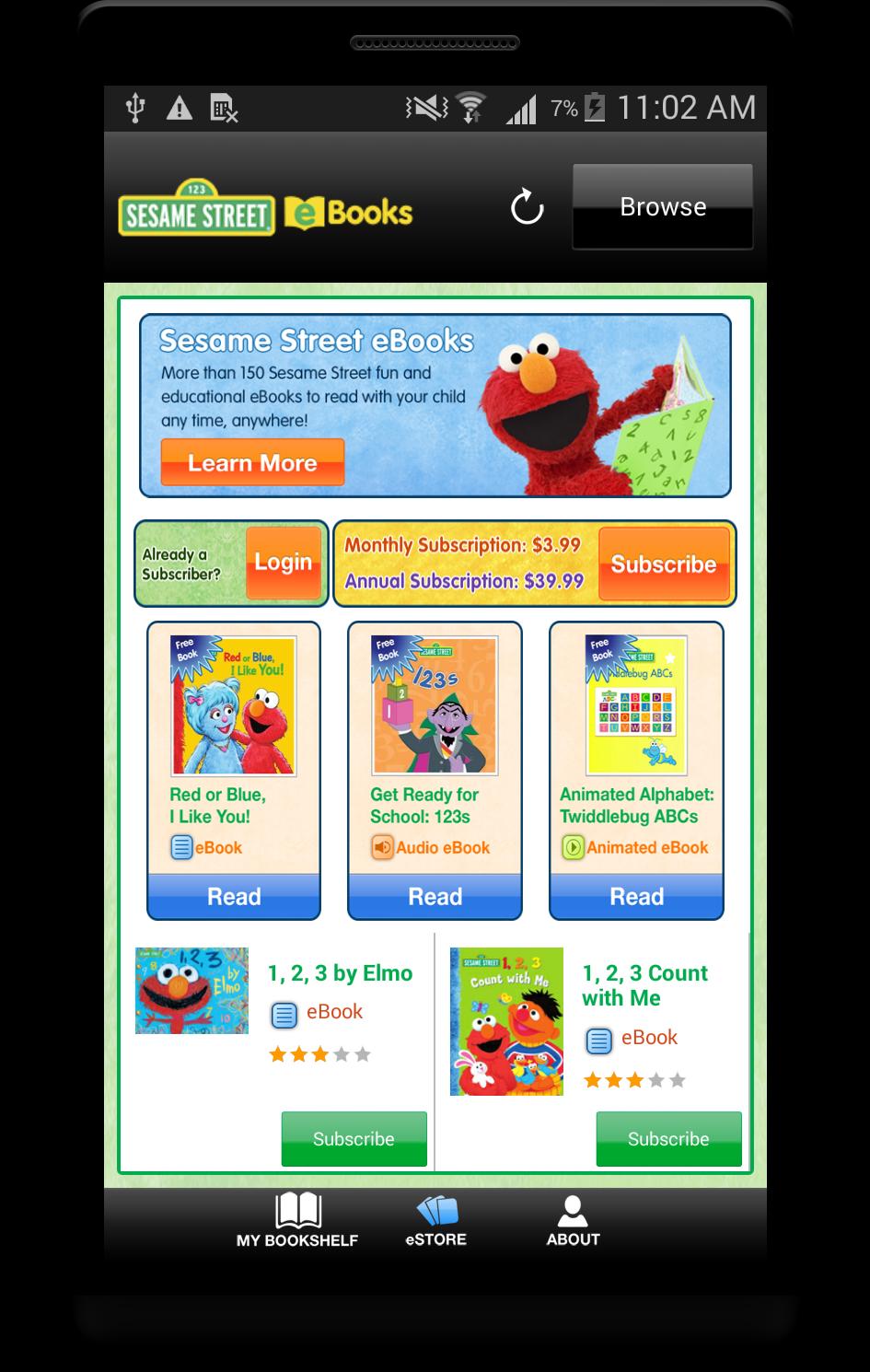 Sesame Street eBooks