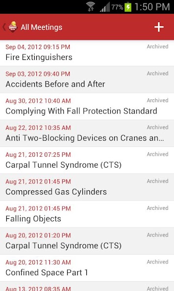 Safety Meeting App