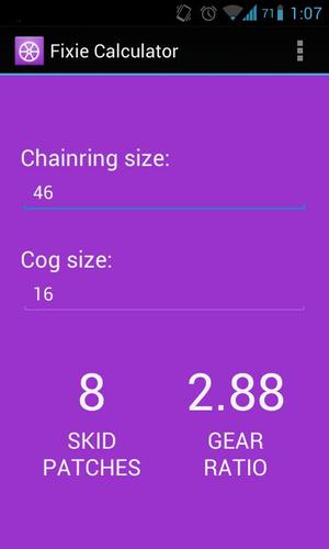 Fixie Calculator