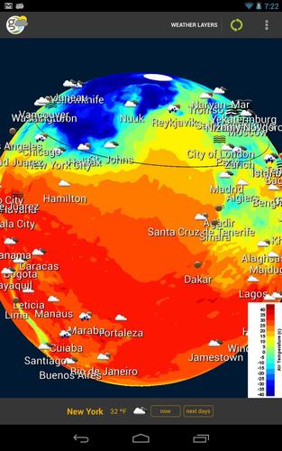 Open Weather Map 3D Glob3