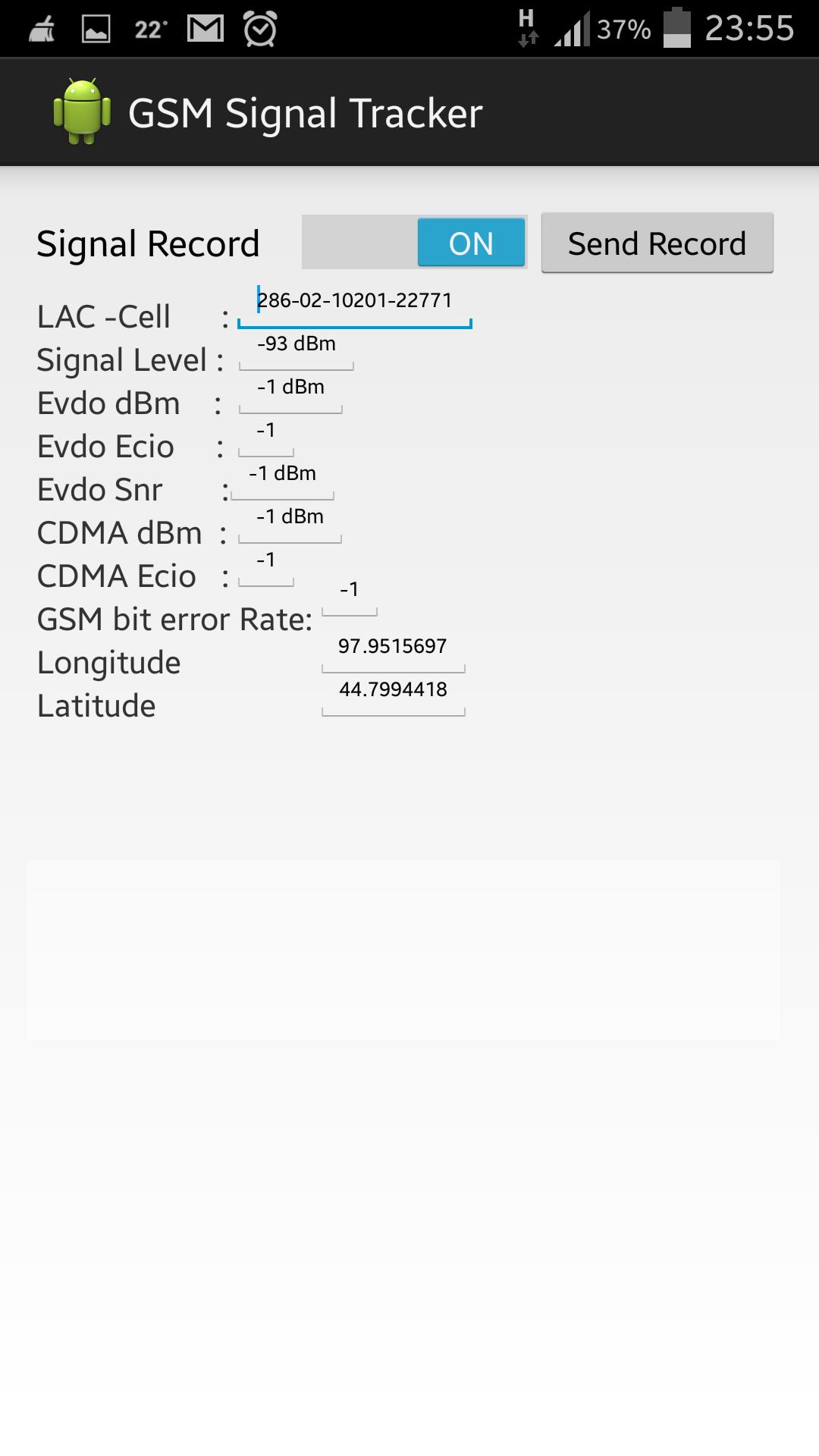 GSM Signal Tracker