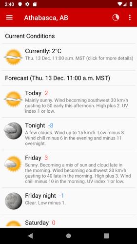 Canada Weather