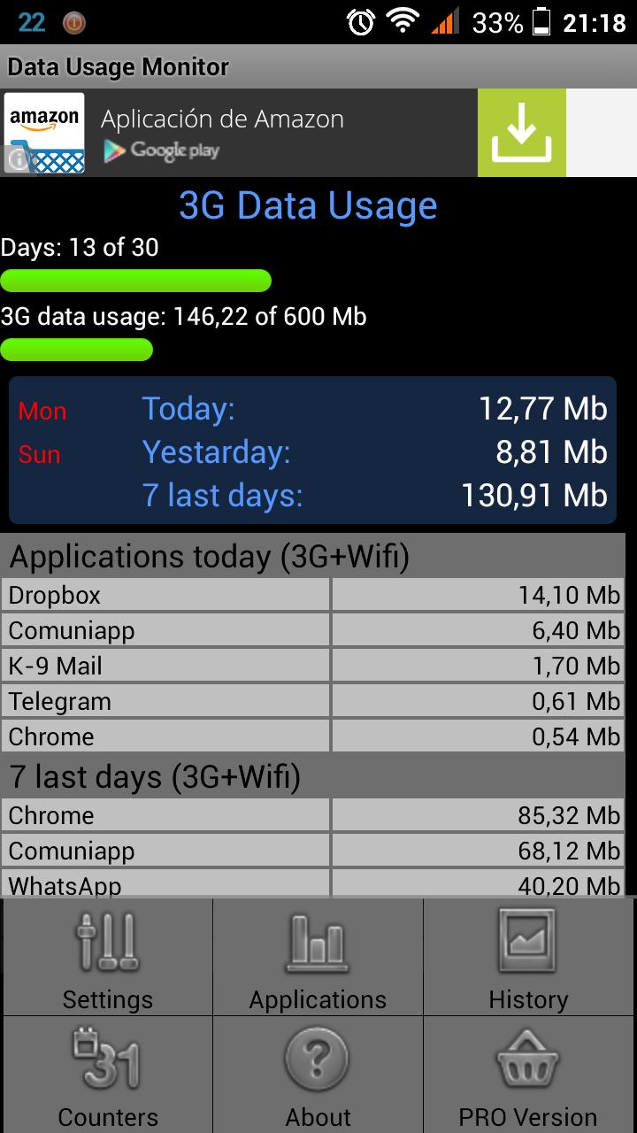 Data Usage Counter