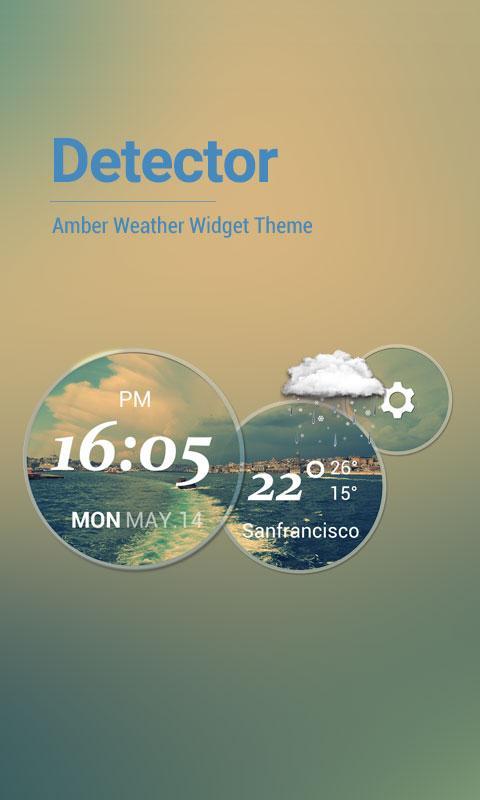 Moto Blur Style Weather Clock