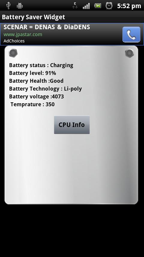 Battery Saver Widget