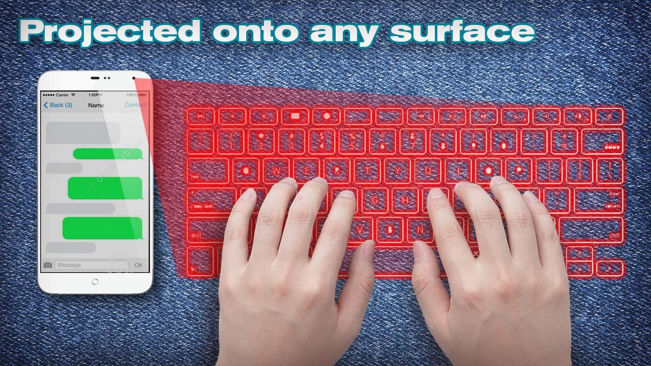 Hologram keyboard simulator