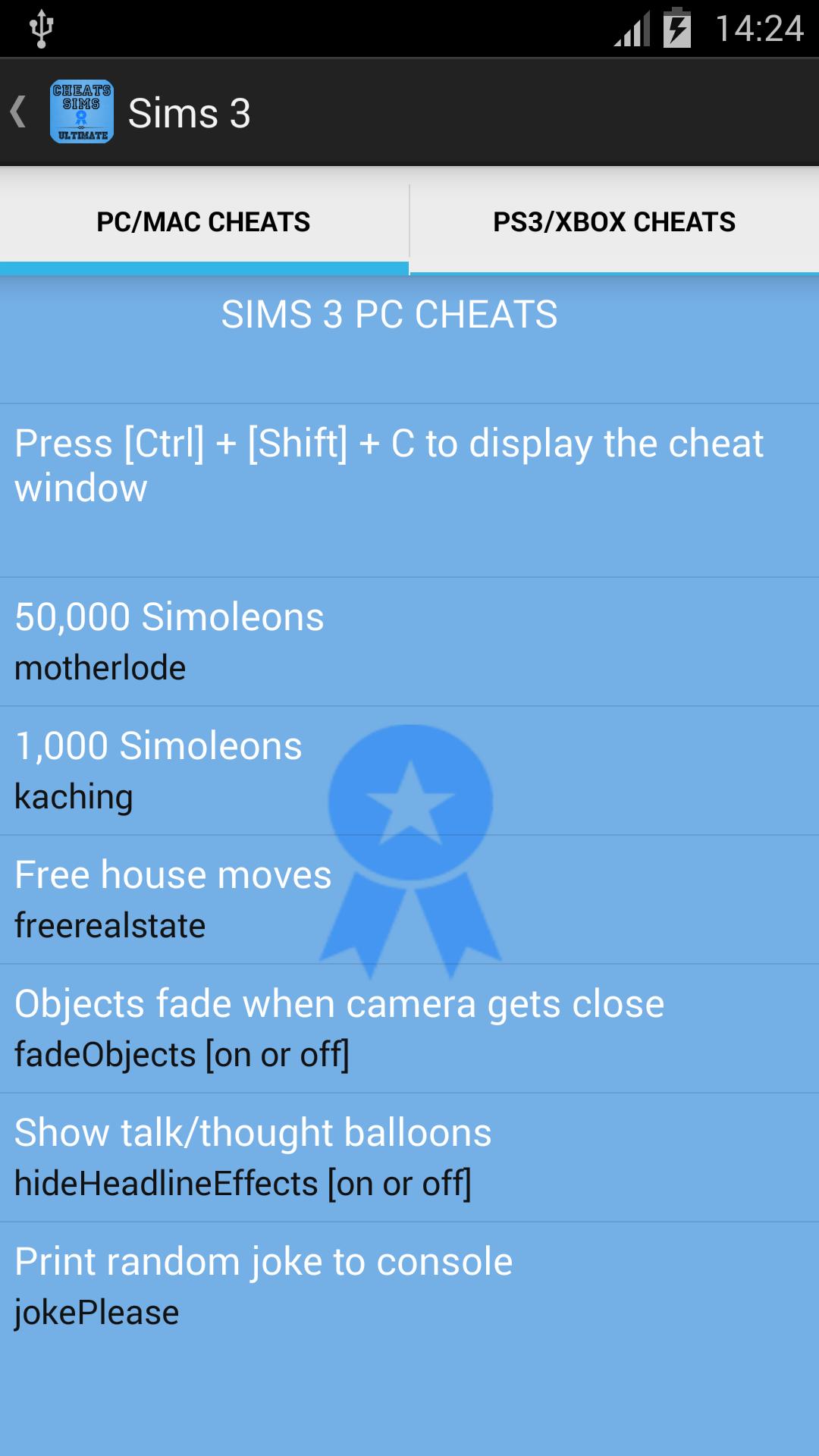 Cheats Sims Ultimate