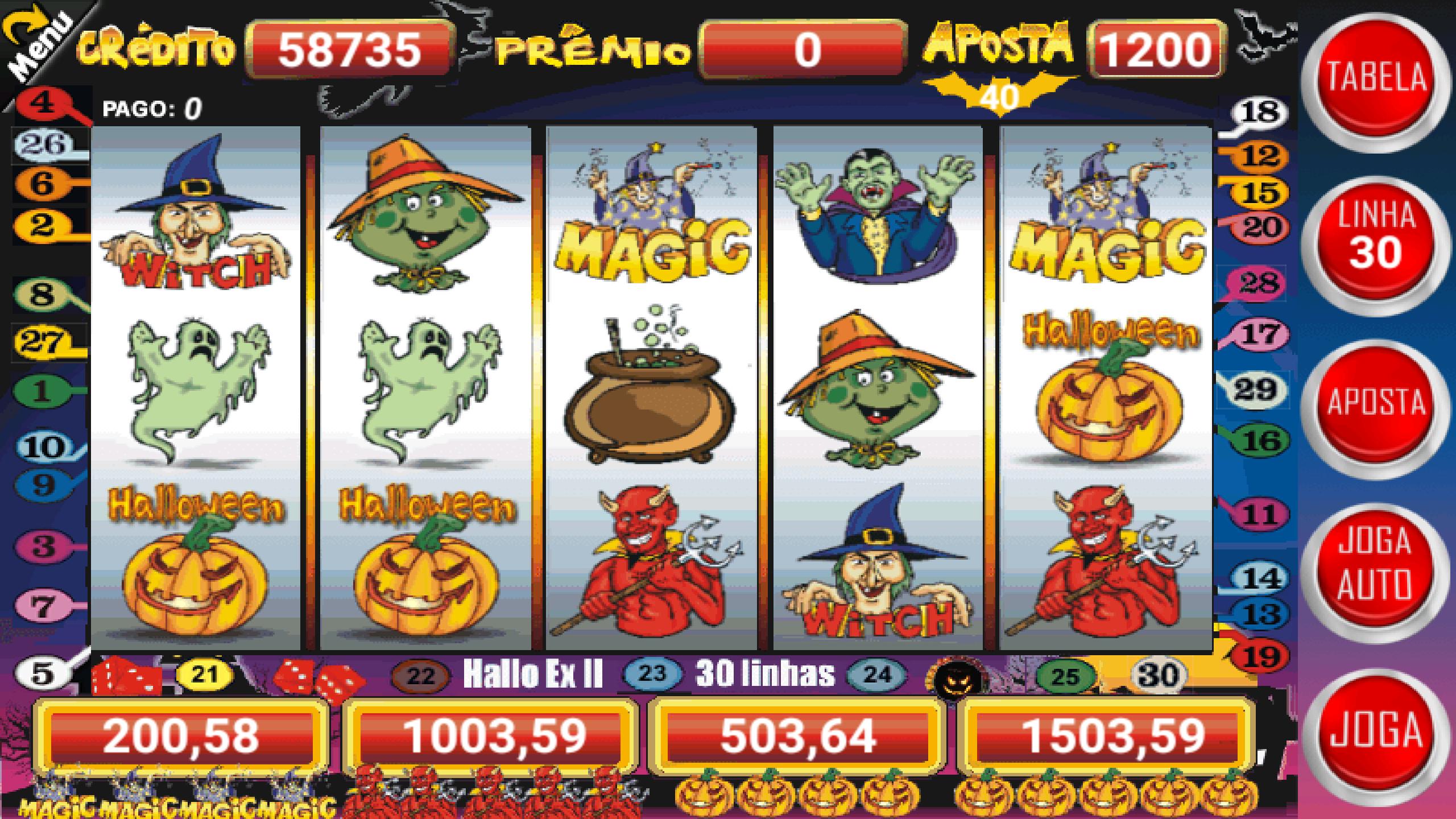 Halloween Slots 30 Linhas