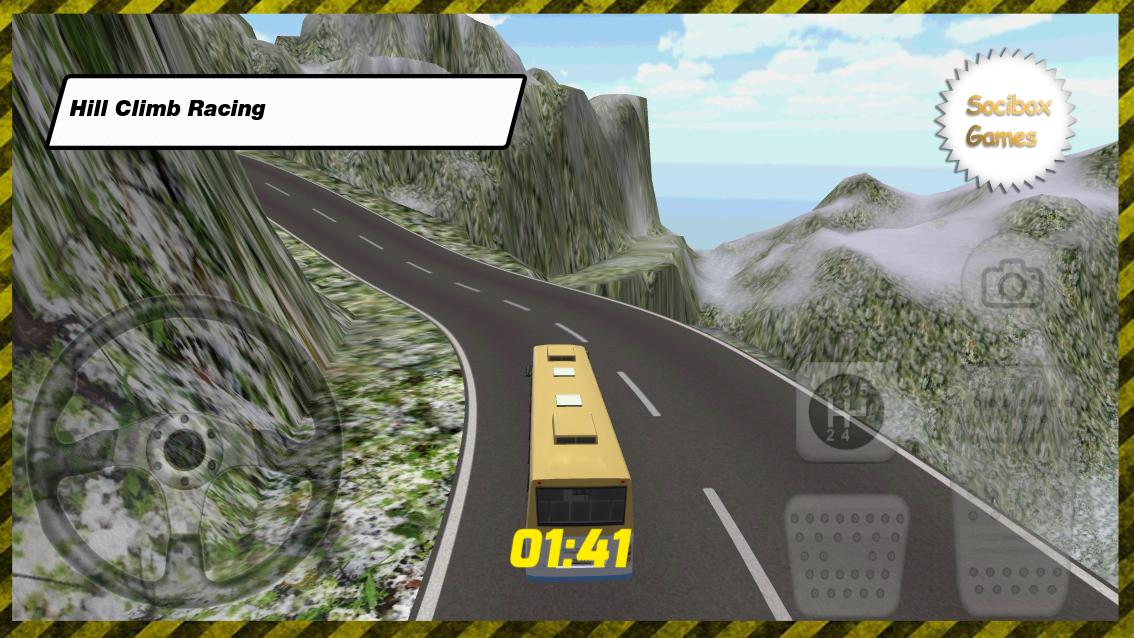 Snow Bus Hill Climb Racing