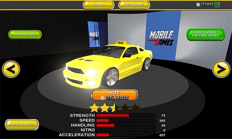 Modern taxi racing 3D