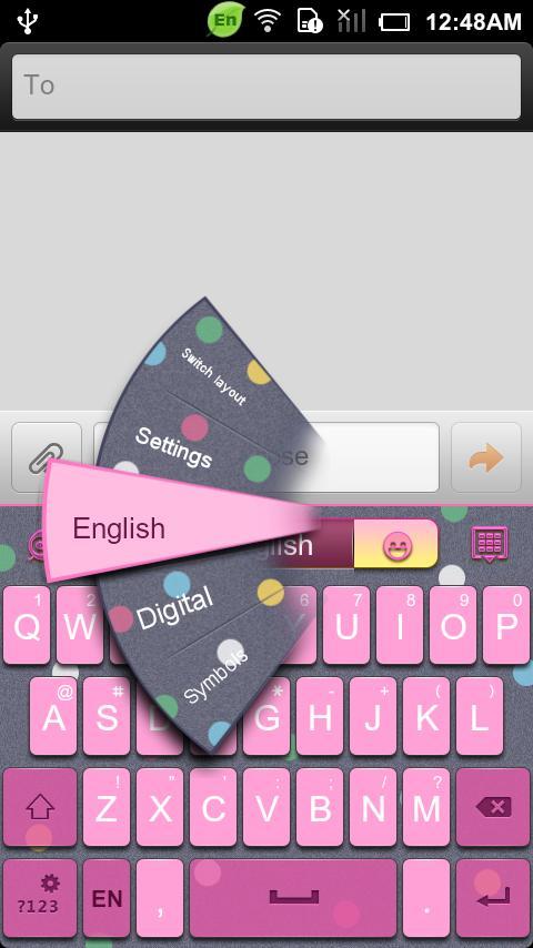 GO Keyboard Happy hour theme