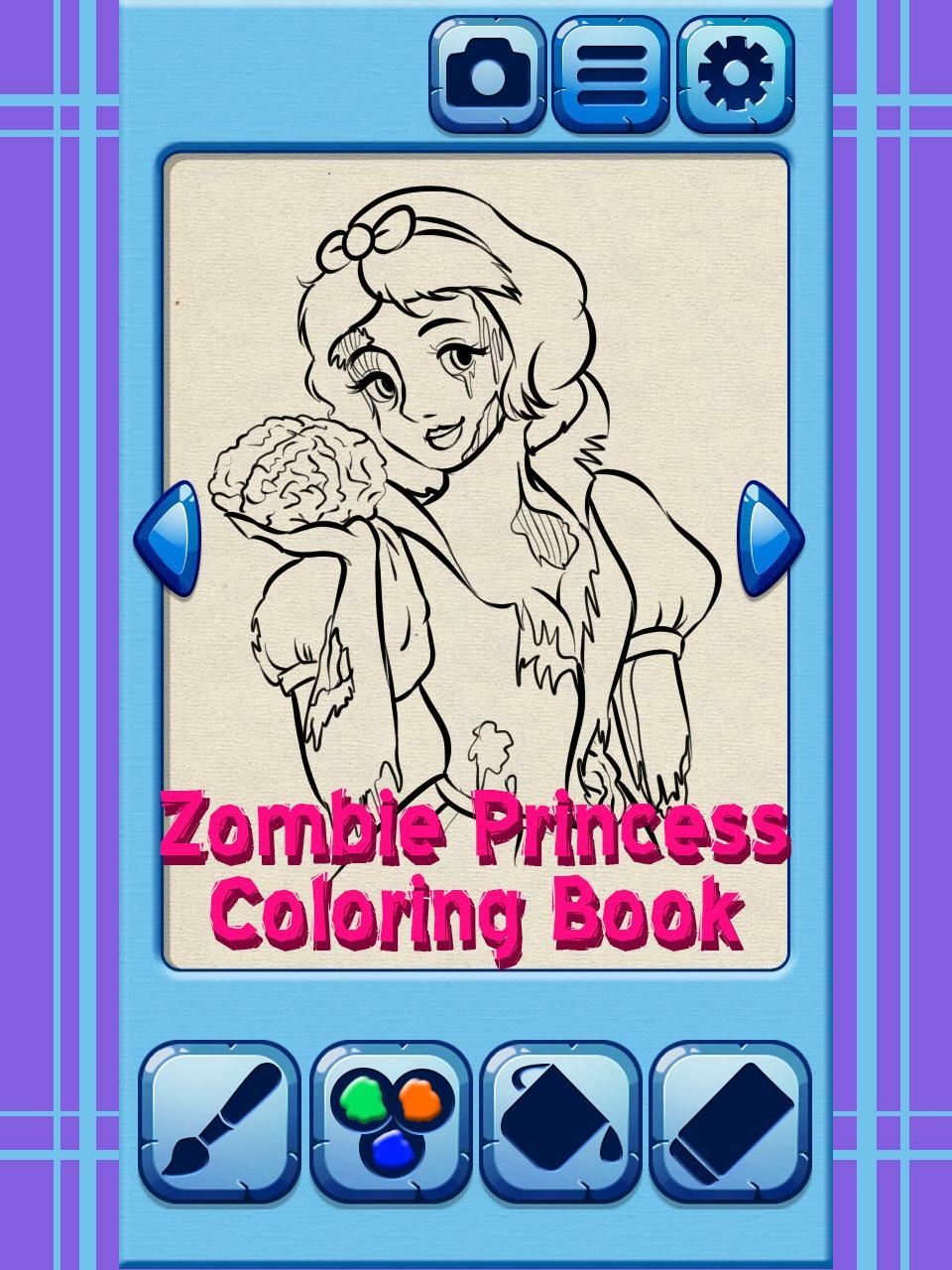 Zombie Princess Coloring Book