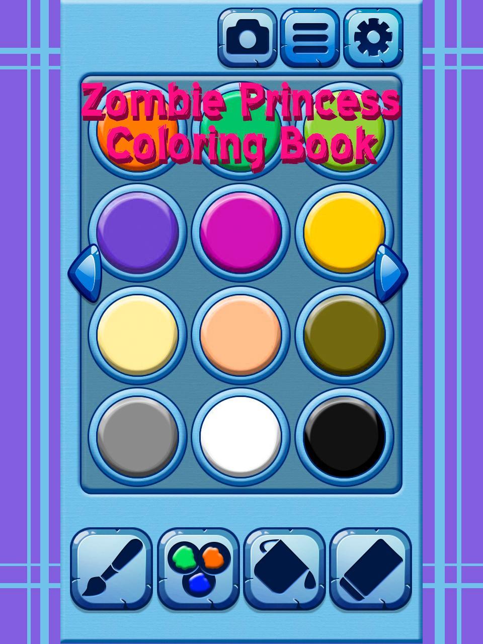 Zombie Princess Coloring Book