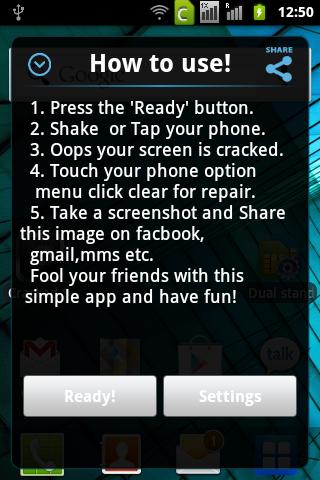 Shake - Crack & Break Screen