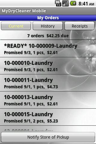 MyDryCleaner Mobile