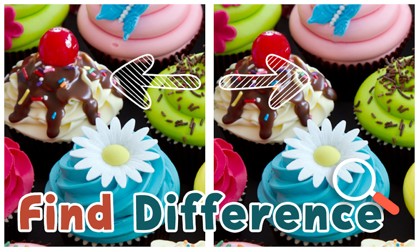 Find Differences Cupcake Game