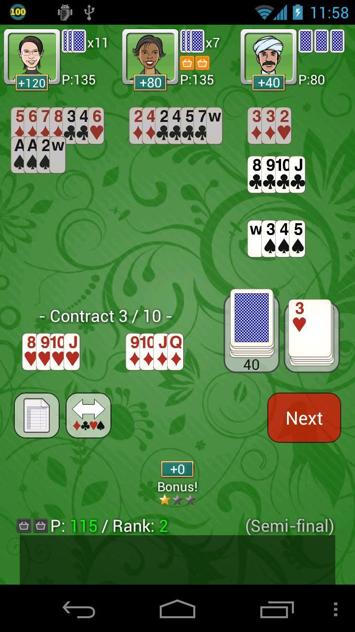 Contract / Shanghai Rummy Free