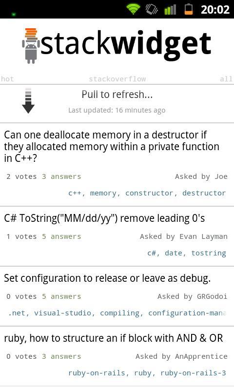 StackWidget