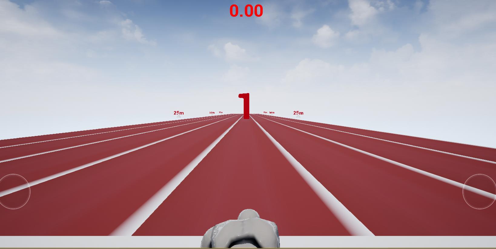 100 m running
