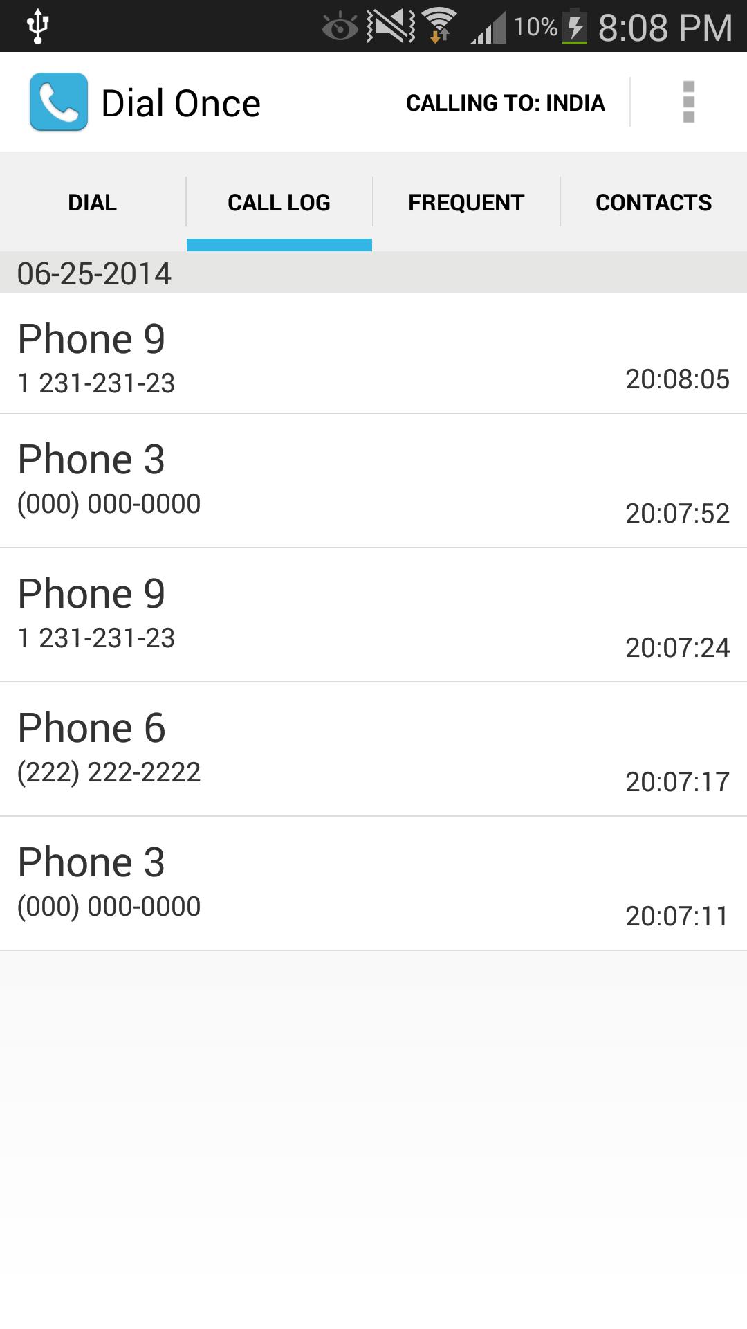 Dial Once