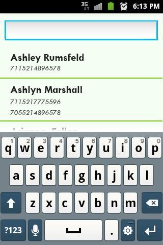 Search for contacts Free