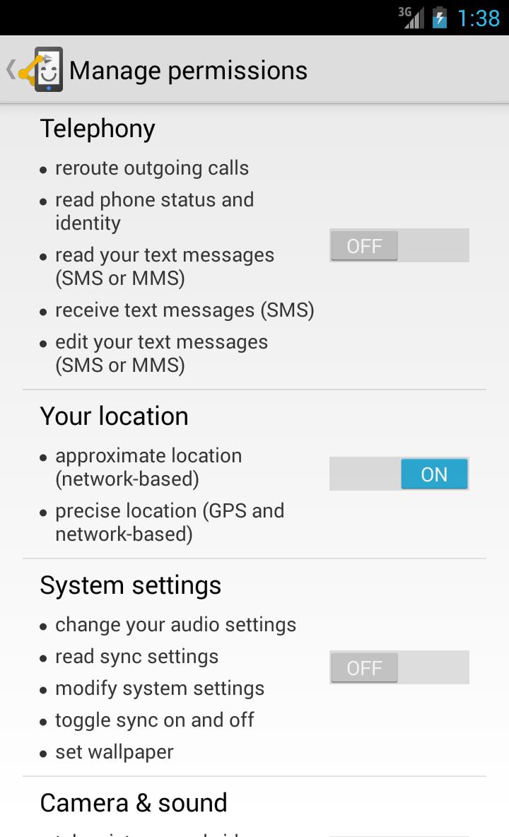Automate location permissions