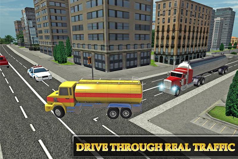 Cargo Ship Oil Transport Truck